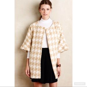 Anthropologie Houndstooth Coat